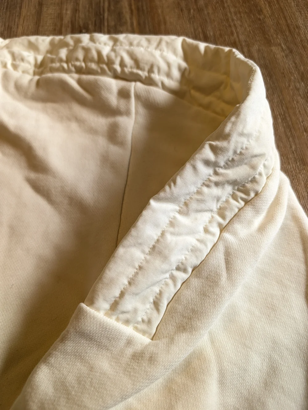 ADIDAS Harden Quilted Basketball French Tery Hoodie In Ivory Size L